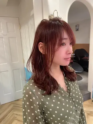 セミロング カラー パーマ Londideal 高橋ヒロシのヘアスタイル