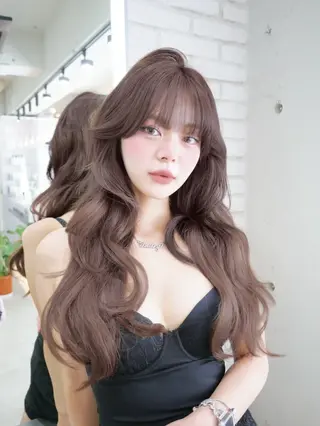 ロング ナナ♡レイヤーカット ♡似合わせカラーのヘアスタイル