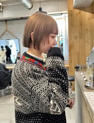 ショート カラー REINA☁️透明感 カラー/ぷつっと♡のヘアスタイル