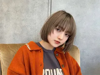 ショート カラー ANDREY 表参道 ショート×髪質改善のヘアスタイル