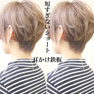 ショート カラー パーマ Memories水天宮前所属・花渕 俊彦のヘアスタイル