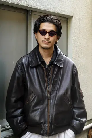 ミディアム カラー メンズ メンズカット/パーマ /ユアサシュンスケのヘアスタイル