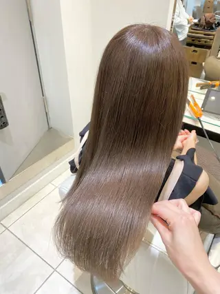 ロング 似合わせ艶髪カラー ❤️ハダユミのヘアスタイル
