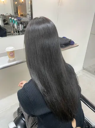 ロング カラー Chikashitsu/Then所属・mana/ハイトーン /ヘアセット🎀のヘアスタイル