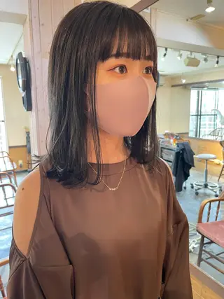 セミロング カラー キッズ オトナヘア🌸 harukaのヘアスタイル