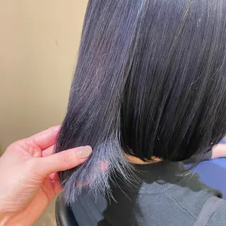 ミディアム カラー 落合 美穂のヘアスタイル