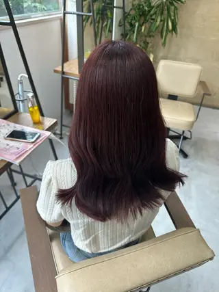 ロング カラー 髪質改善AUSTIN登戸所属・ICHIKA/暖色 カラー / Wカラーのヘアスタイル