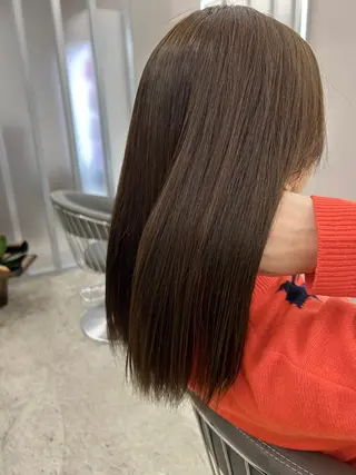 ミディアム カラー 梶田 伸篤のヘアスタイル