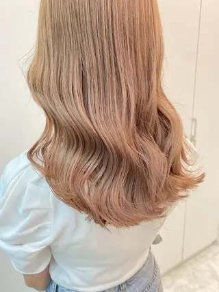 ミディアム トレンドモテカラー 🩷色落ちまで可愛くのヘアスタイル