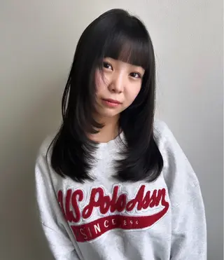 ロング risako🇰🇷 韓国ヘア/レイヤーのヘアスタイル