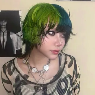 ショート カラー ユメナ ̖́-のヘアスタイル