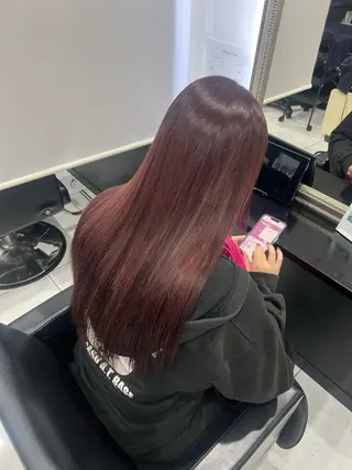 ロング カラー YUDU🍊 germe/ジェルムのヘアスタイル