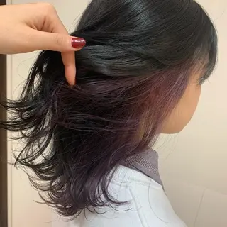 セミロング カラー ヘアアレンジ 【Sweep】おじま のぞみのヘアスタイル