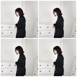 ミディアム 圧倒的美髪ストレート ツダケイタロウのヘアスタイル