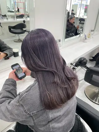 ロング カラー 大人っぽ韓国🤍ブリ ーチ/mitsukiのヘアスタイル