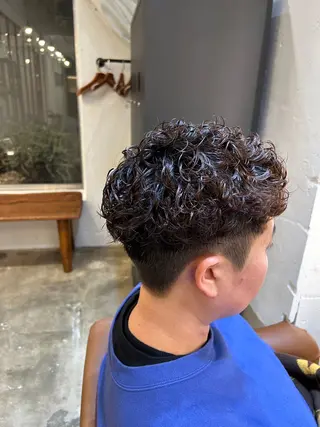 パーマ メンズ AMBERGLEAM Hair&Cloth Yoga所属・Ryo☘縮毛矯正/ メンズ/ブリーチ/のヘアスタイル