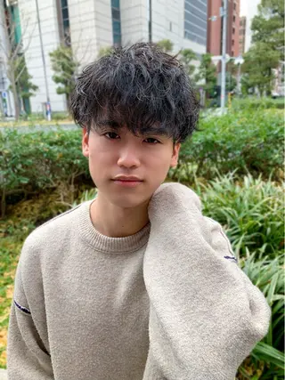 メンズ いざわりお /梅田/ブリーチのヘアスタイル