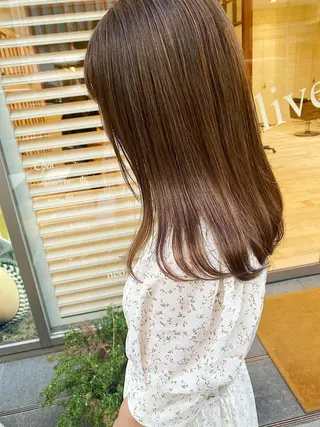 ミディアム カラー 渋谷/韓国風 西原直樹のヘアスタイル