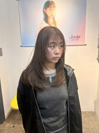 ミディアム ボブ/ぱつっとボブ/ 谷口 海星のヘアスタイル