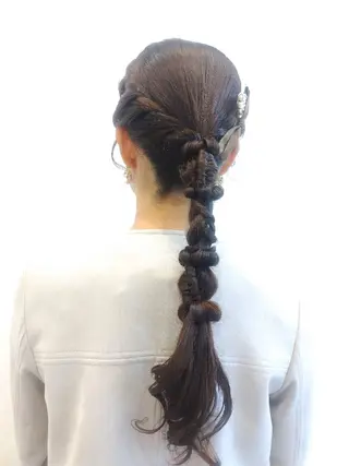 ヘアアレンジ LUXbe博多バスターミナル店所属・澤田 あきのヘアスタイル