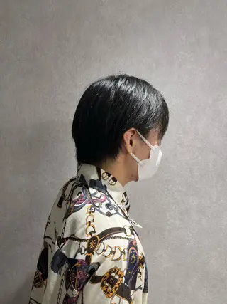 ショート メンズ 武井 弘希 ブリーチなしカラー✨のヘアスタイル