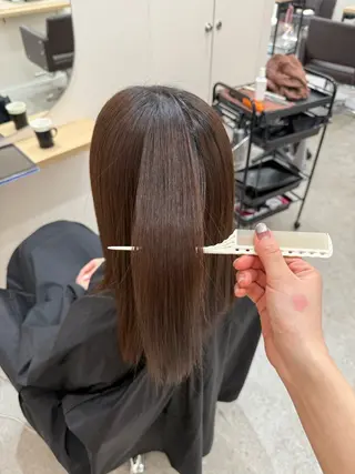 セミロング 🐈ブリーチ/ベージ ュ/ボブmiyu🐈のヘアスタイル