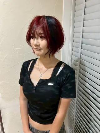 ショート 池田凛/ ハイトーンカラーのヘアスタイル