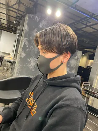 ショート パーマ メンズ 🟦ニュアンス/メン ズパーマ横浜🟦のヘアスタイル