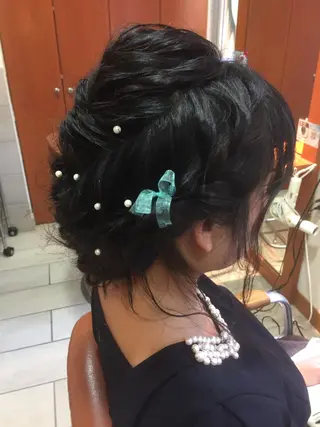 ロング カラー パーマ ヘアアレンジ 可愛いを作る神 ナオヒロのヘアスタイル