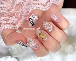 ネイル 23時まで❤︎韓国、 ワンホンネイルのネイルデザイン