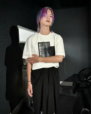 ショート エフェクトブリーチ 神戸 三宮 麟太郎のヘアスタイル