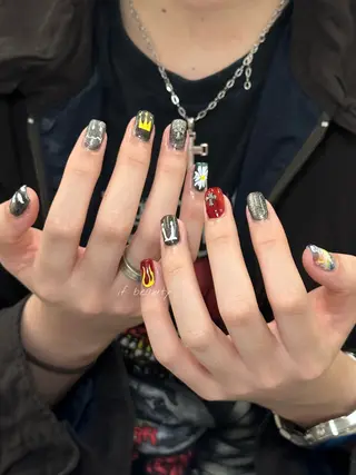 ネイル if Hair＆Nail Salon所属・IKA /海外ネイル /個性派/ワンホンのネイルデザイン