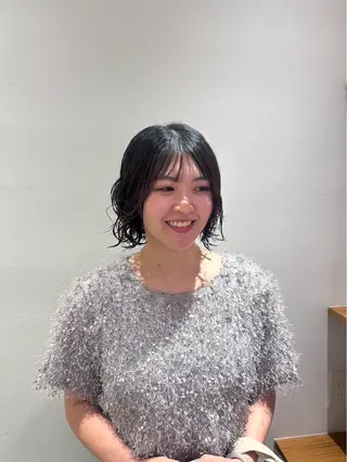 ミディアム パーマ Rina/ カットモデル募集中！のヘアスタイル