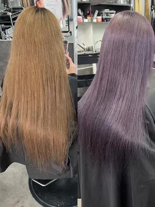 ロング SALOWIN天神大名店所属・羽エクステ/スリム タッキ/kodaiのヘアスタイル