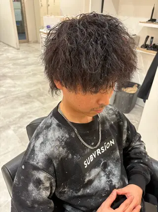 ショート パーマ メンズ DAZZLE hair BLAST所属・【メンズカット】 池戸晴也のヘアスタイル