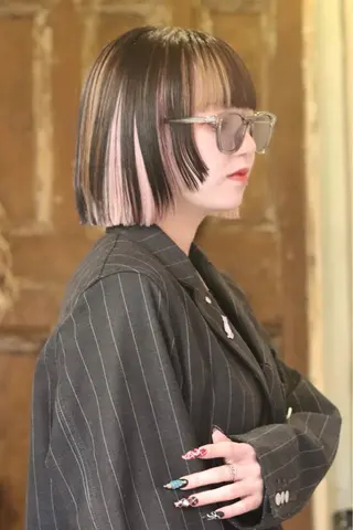 ミディアム カラー Joh/メンズカット /レイヤー/ブリーチのヘアスタイル