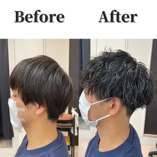 ショート 髪質改善× ハイライト溝江のヘアスタイル