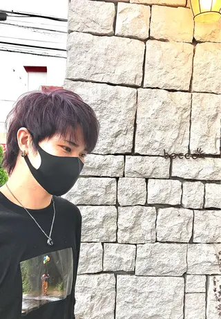 ショート カラー ヘアアレンジ メンズ メンズパーマ/ダウン パーマ/十文字玲音のヘアスタイル