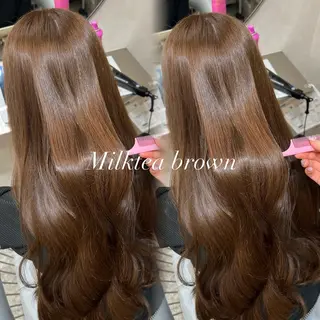 ロング カラー うる艶カラー×韓国 ヘア/Yumi🎀のヘアスタイル