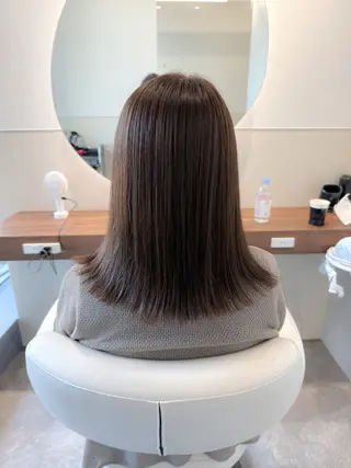 ミディアム カセヤ リョウのヘアスタイル