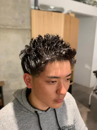 ショート パーマ メンズ FRISEUR smile&gentleman所属・【川西能勢口駅1分】 木村　翔乃佑のヘアスタイル