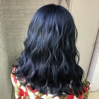 ロング メンズ縮毛矯正 ニュアンスパーマのヘアスタイル