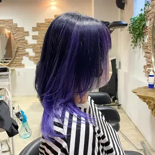 セミロング 神 .のヘアスタイル