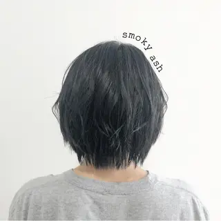 ショート カラー お洒落パーマ/ 艶カラー/michiのヘアスタイル