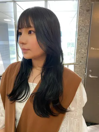 ロング カラー Pia hair Design Yakuin所属・Pia ツボイ ケイタのヘアスタイル
