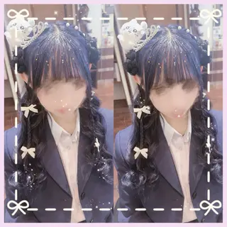 ロング ヘアアレンジ エクステ♡ヘアメ 内村麻衣のヘアスタイル