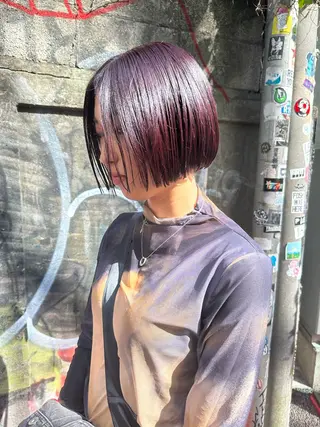 ショート ✴︎TO-MA✴︎ レッドカラー/透明感のヘアスタイル