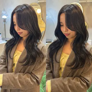ロング カラー 韓国ヘア🇰🇷/ 顔周り/松田光里のヘアスタイル