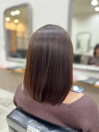 カラー 艶髪🥣透明感カラー 🫧前田奈津実のヘアスタイル