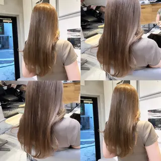 ロング カラー カジュアルを女っぽく 𝗮𝘆𝗮𝗰𝗼のヘアスタイル